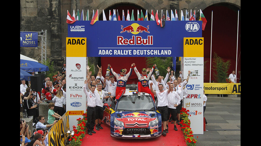 Rallye Deutschland 2010, Siegerehrung, Loeb