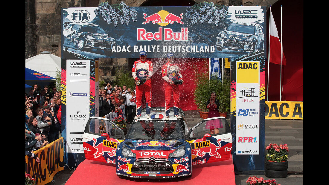 Rallye Deutschland, Loeb, Siegerpodest 2012