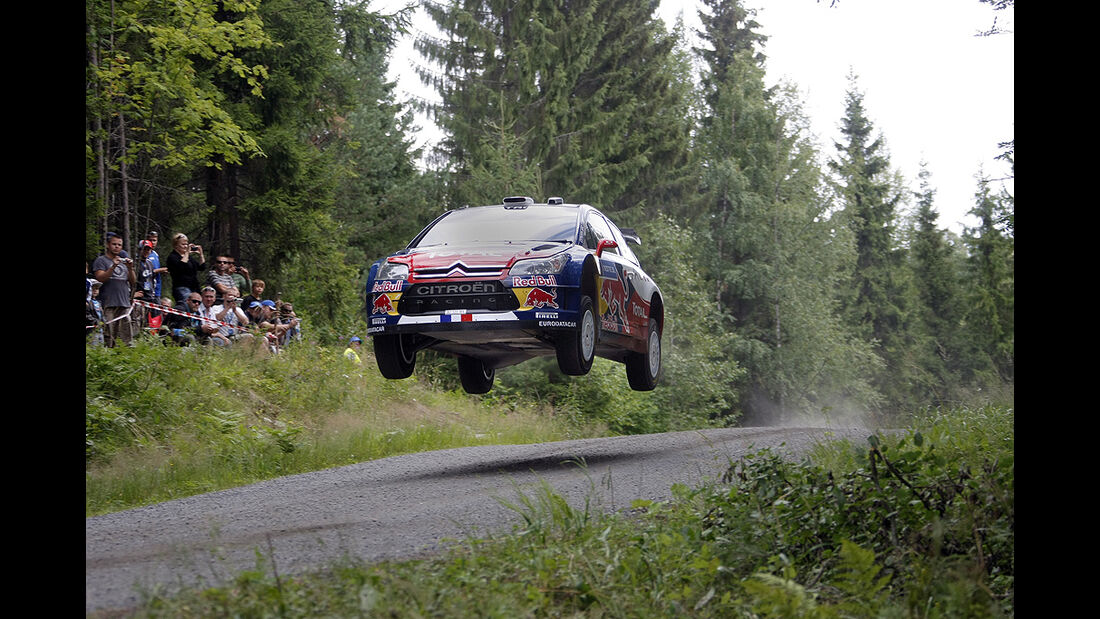 Rallye Finnland 2010, Loeb, Citroen C4 WRC, Sprung