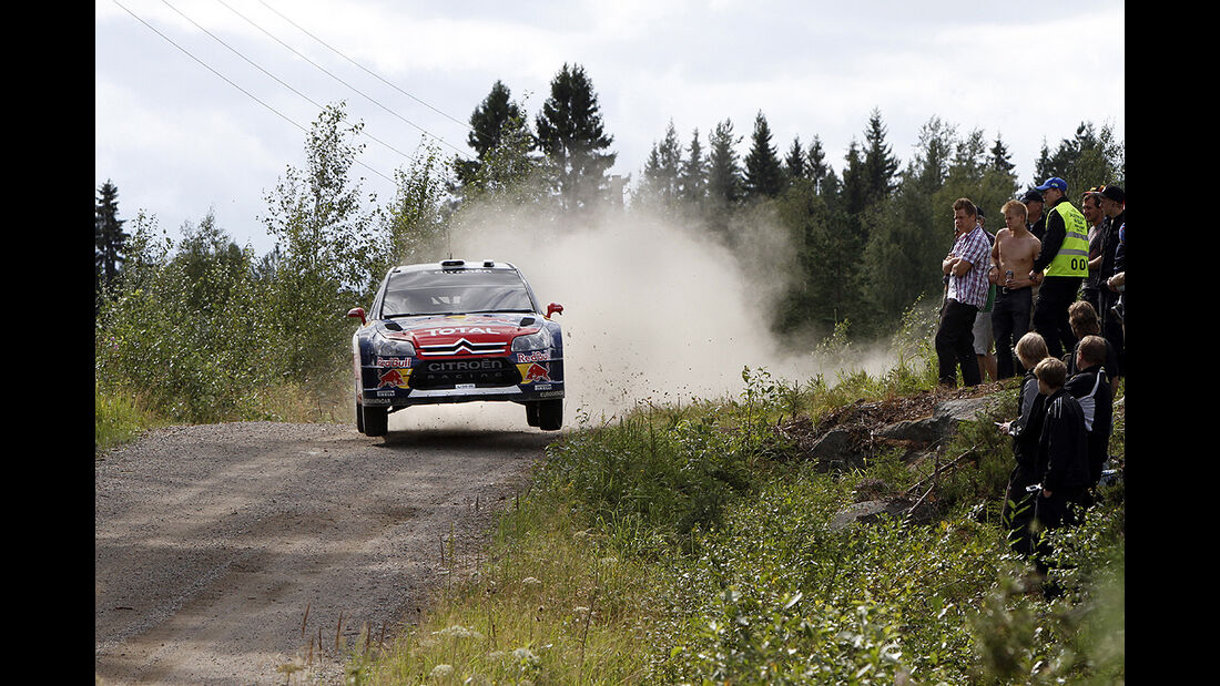 Rallye Finnland 2010, Ogier, Citroen C4 WRC, Sprung
