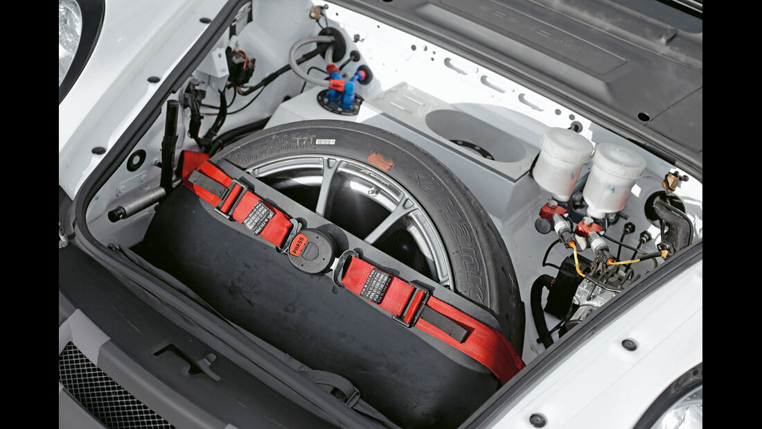Rallye-Porsche 911 GT3, Ersatzrad