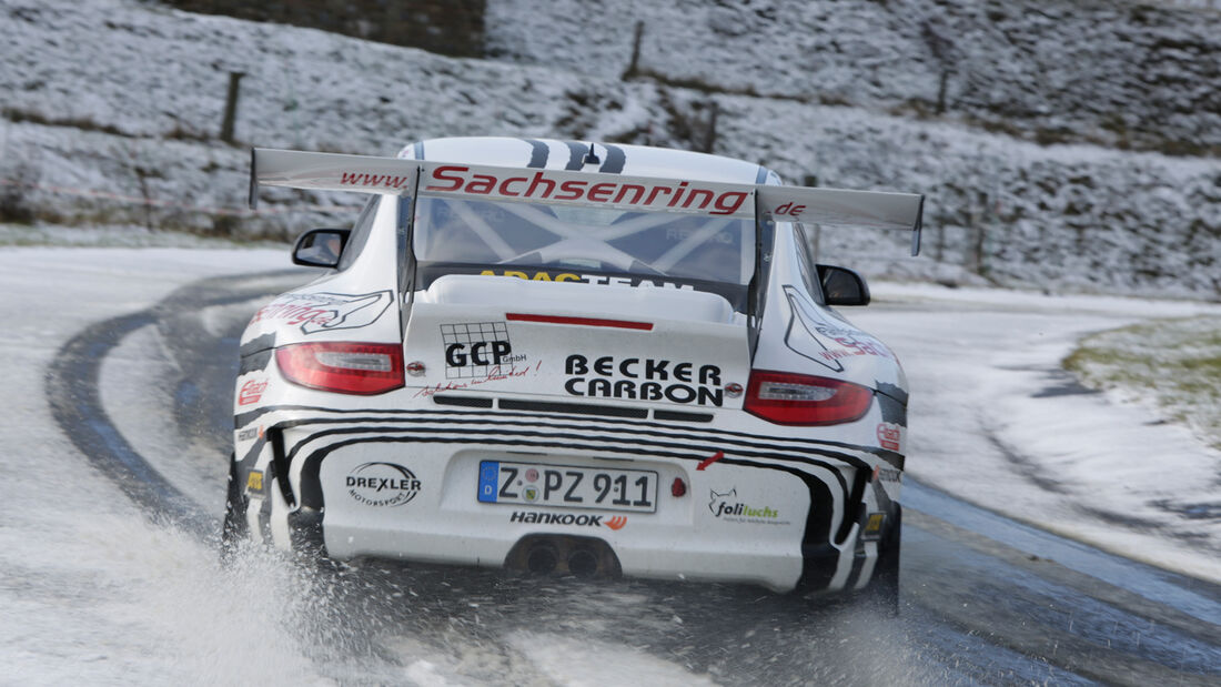 Rallye-Porsche 911 GT3, Heckansicht