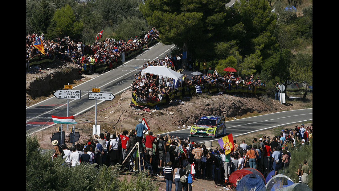 Rallye Spanien 2009 Ford Hirvonen Latvala
