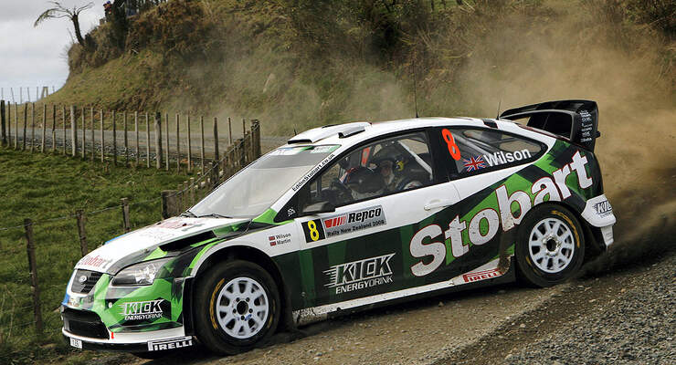Rallyeauto von Stobart VK M-Sport Ford Rallye Team 2008