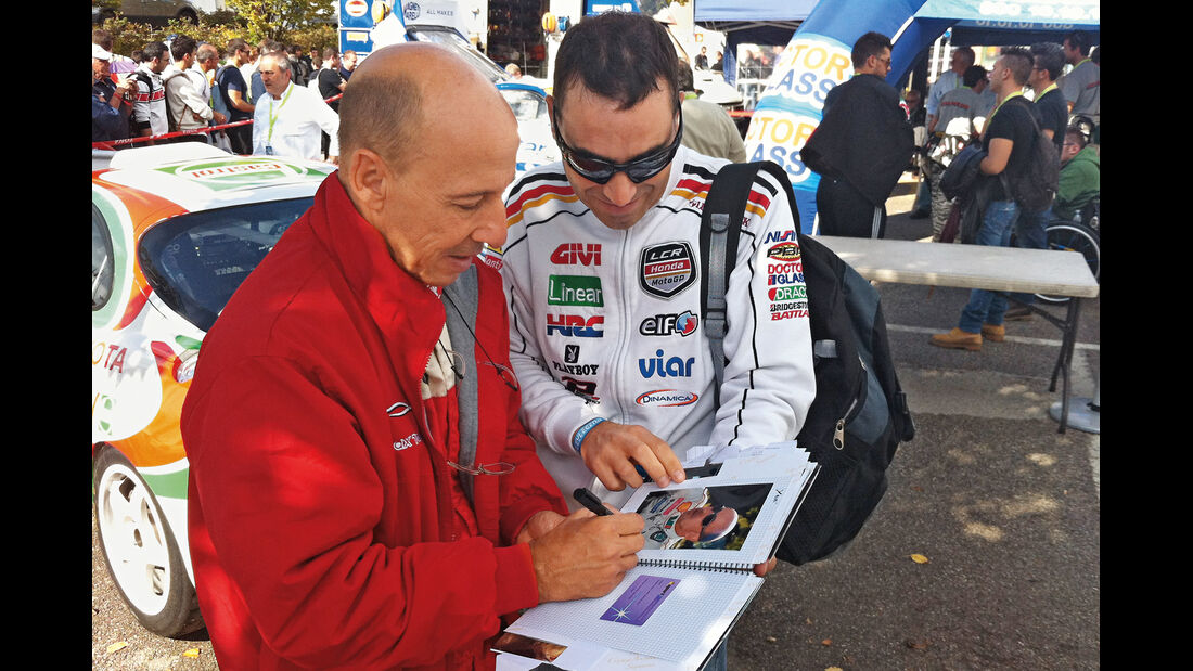 Rallyelegend San Marino, Didier Auriol, Autogrammjäger