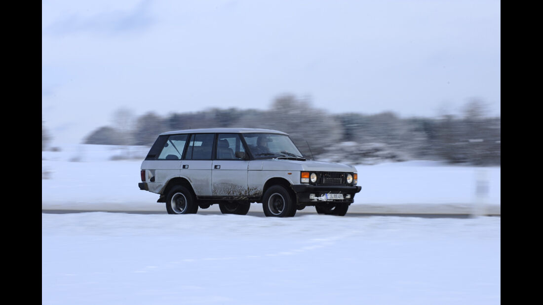 Range Rover 4.2, Seitenansicht, Schnee