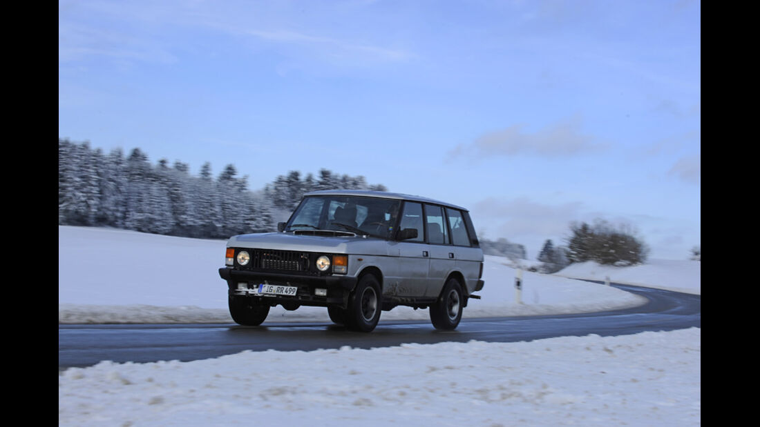 Range Rover 4.2, Seitenansicht, Schnee