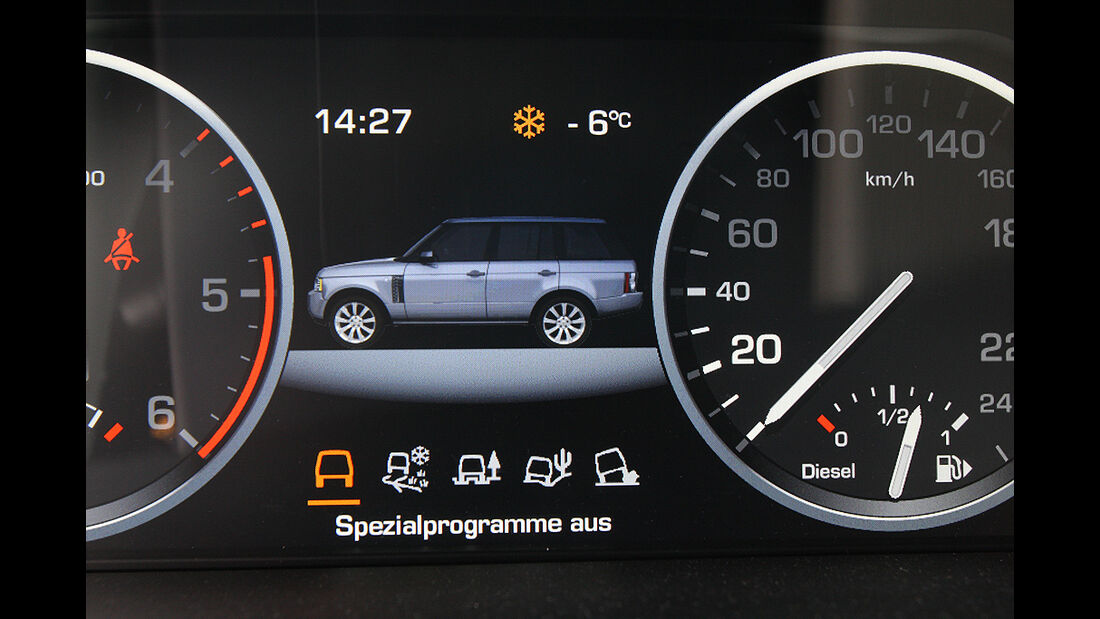 Range Rover 4.4 TDV8 Vogue, Terrain Response, Display