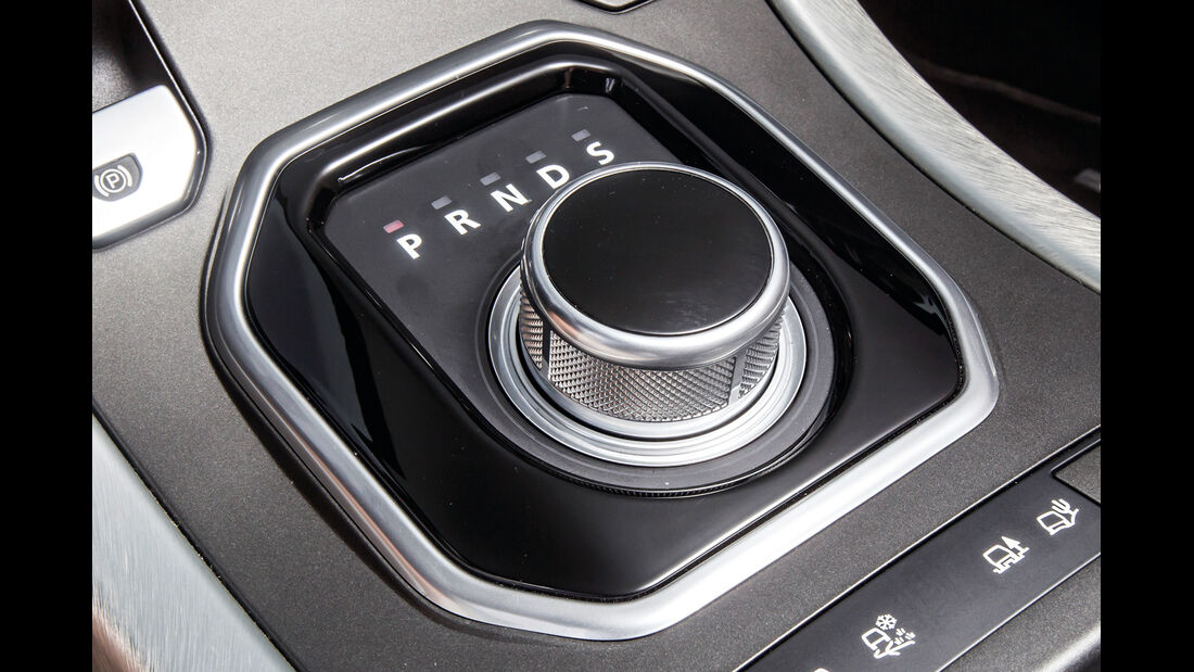 Range Rover Evoque, Automatikgetriebe, Schaltung