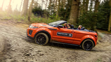 Range Rover Evoque Cabrio, Impression, Ausfahrt