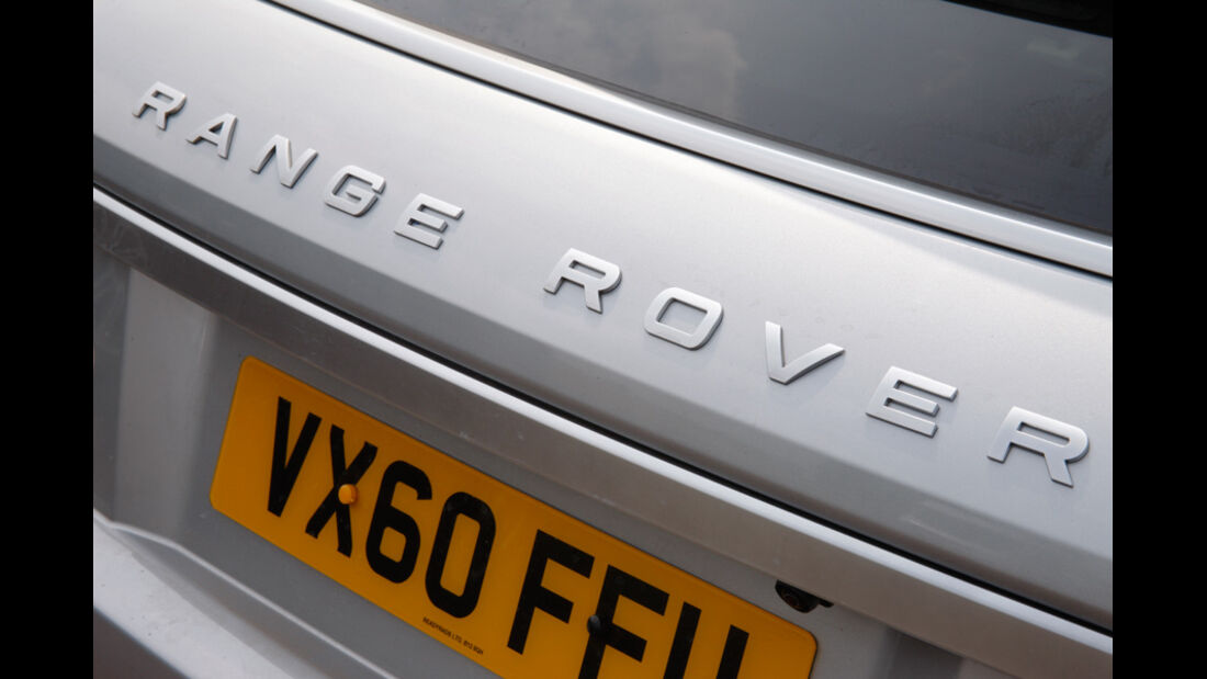 Range Rover Evoque, Heck, Schriftzug, Emblem