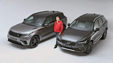 Range Rover Velar und Volvo XC60 Fotostudio