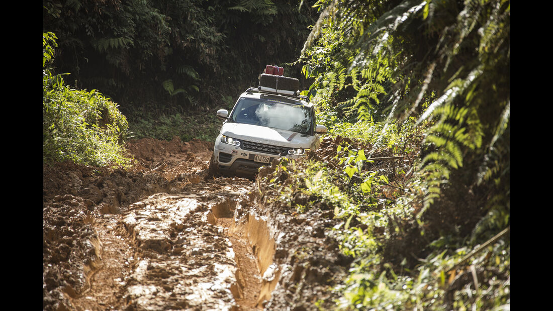 Range Rover im Dschungel