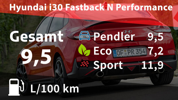 Realverbrauch Kosten Hyundai i30 Fastback N Performance