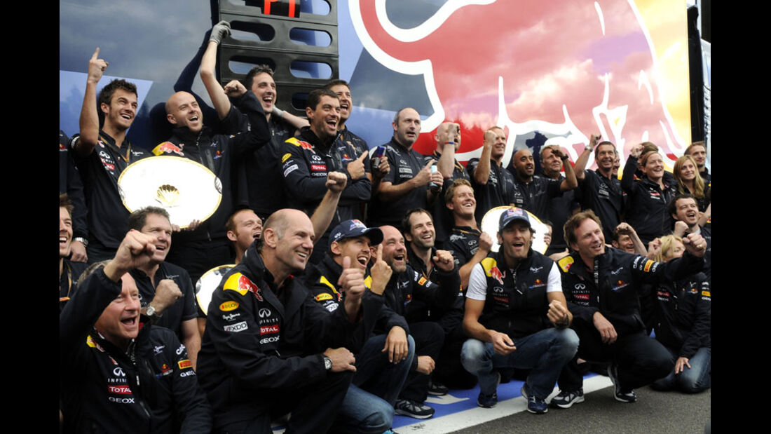 Red Bull Feier Rennen GP Belgien 2011