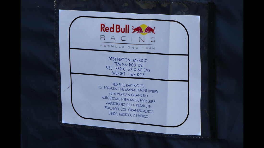Red Bull - Formel 1 - GP Mexiko - 26. Oktober 2016