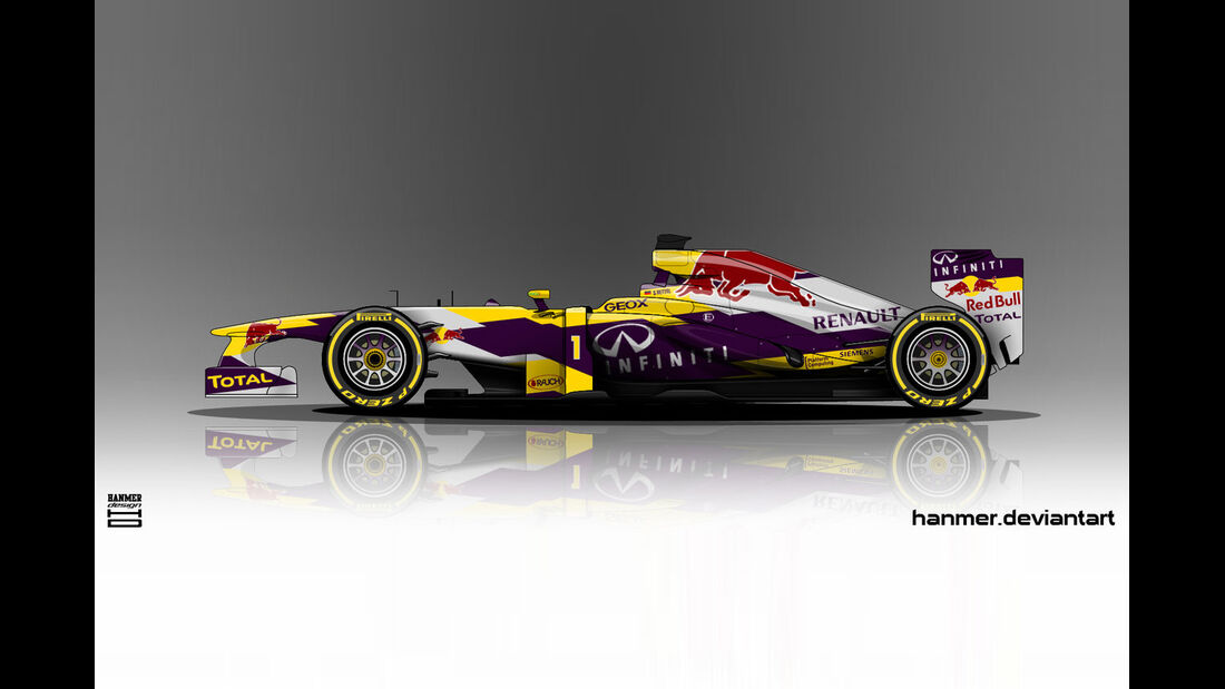 Red Bull - Formel 1 - Lackierung - Design-Concept
