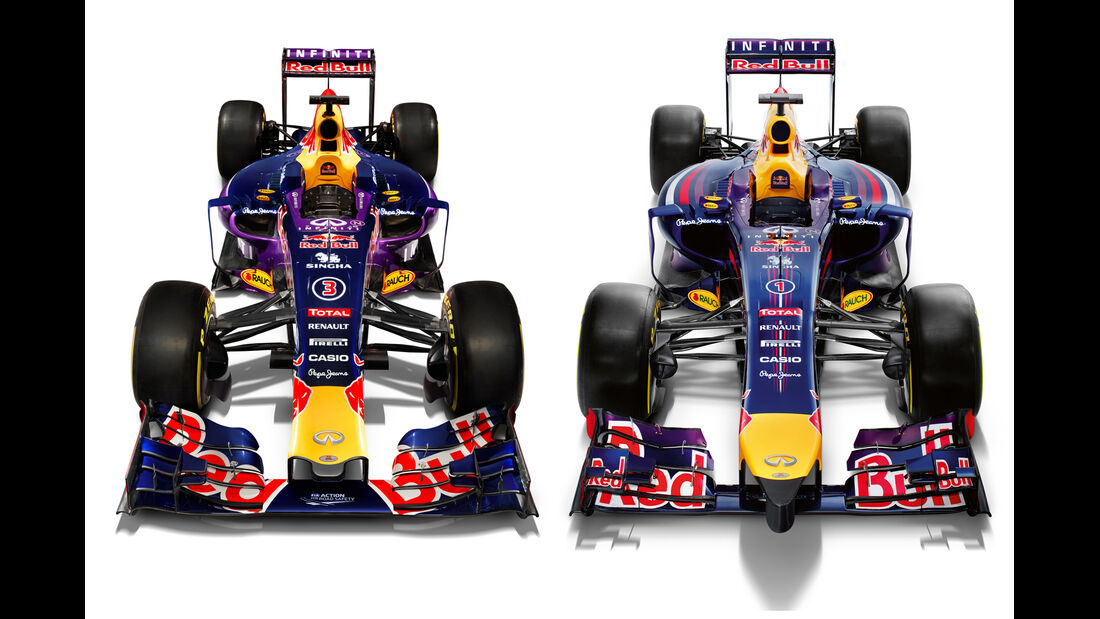 Red Bull RB10 vs. RB11 - Studiofotos - F1 2015