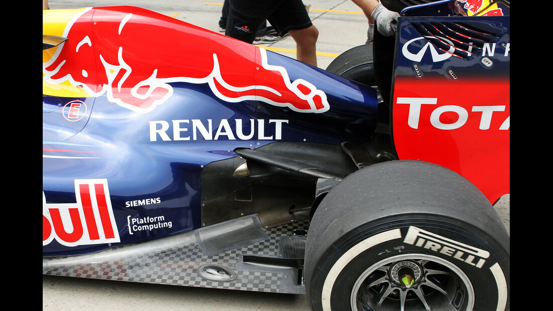 Red Bull RB8 Vettel Auspuff GP China 2012
