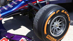 Red Bull Reifen Pirelli Tyre-Swapping GP England 2013