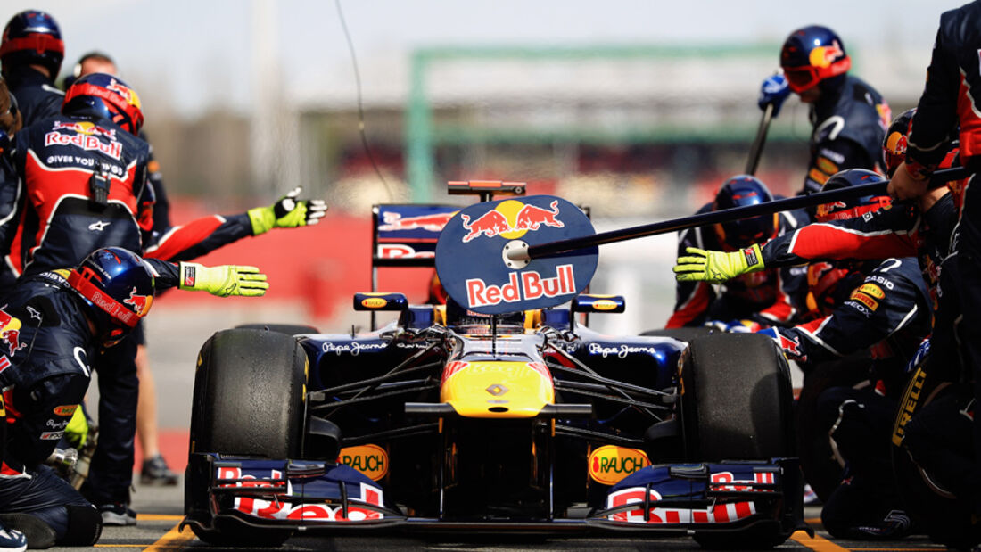 Red Bull Webber Formel 1 Test Barcelona 2011