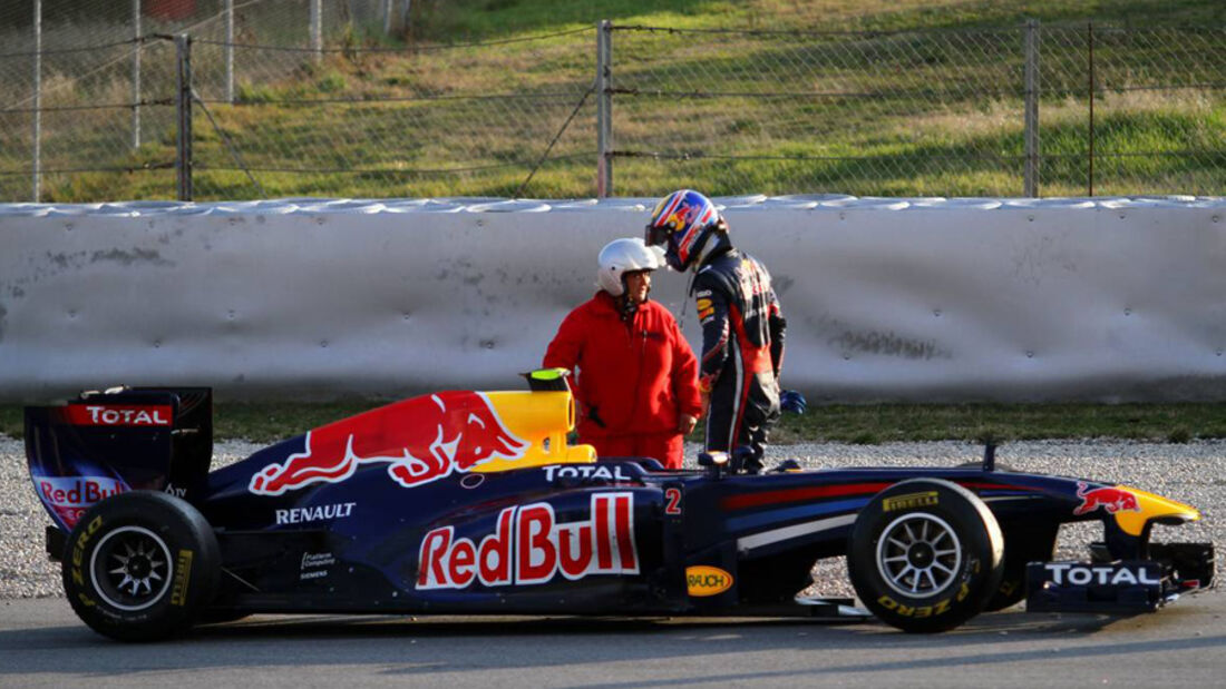 Red Bull Webber Formel 1 Test Barcelona 2011