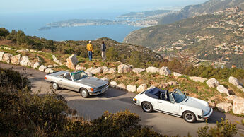 Reise mit Klassiker, Mercedes SL, Porsche 911