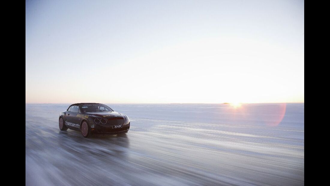 Rekordfahrt, Bentley Continental Supersports Convertible ISR, Finnland
