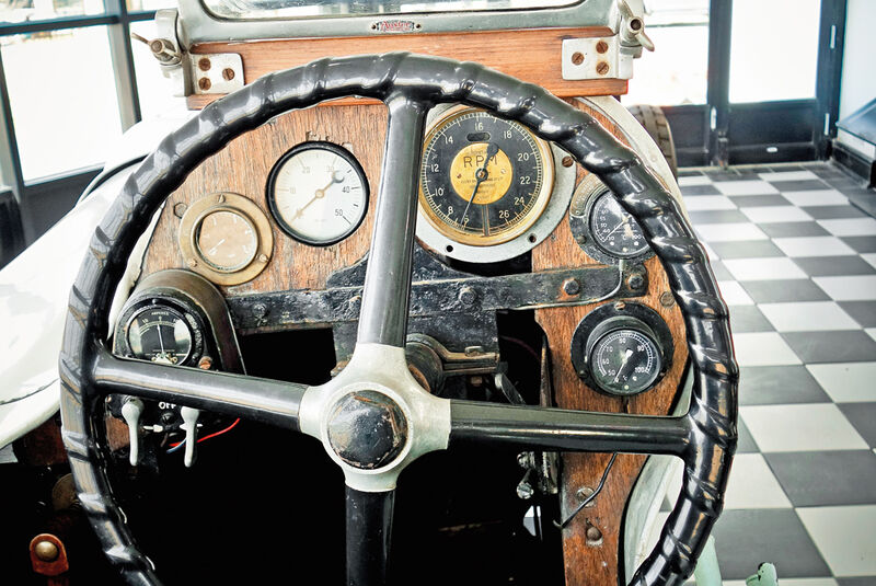 Rekordfahrzeug, Babs, Cockpit, Steuerrad