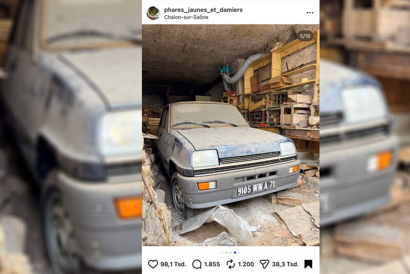 Renault 5 Scheunenfund 12 km (1982)