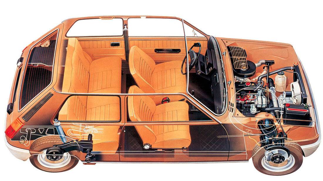 Renault 5 Schnittzeichnung (1972-1984)