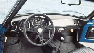 Renault Alpine 1600 S, Cockpit, Lenkrad