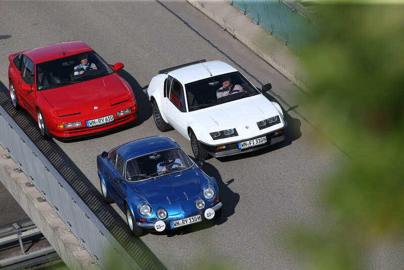 Renault Alpine A110 1300 VC, Renault Alpine A310 V6, Renault Alpine A610 TURBO