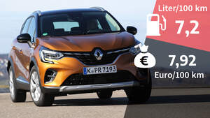 Renault Captur TCe 155, Verbrauch und Kosten