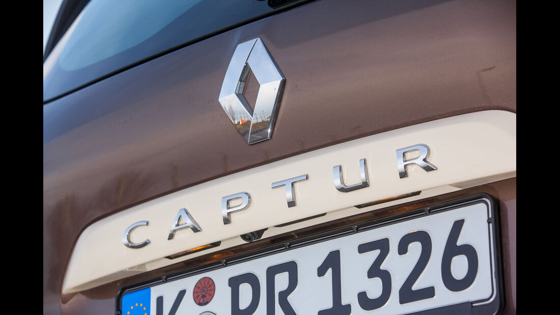 Renault Captur dCi 90, Schriftzug, Heck