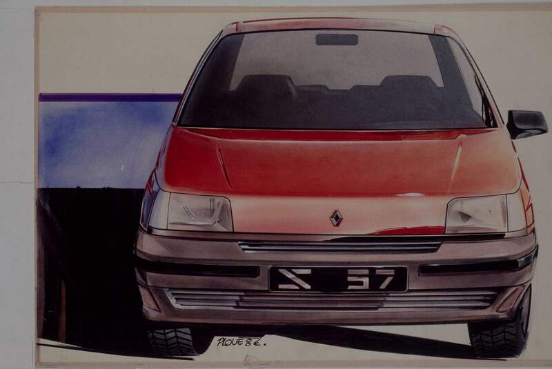 Renault Clio I Design sketch