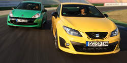 Renault Clio RS Cup, Seat Ibiza Cupra