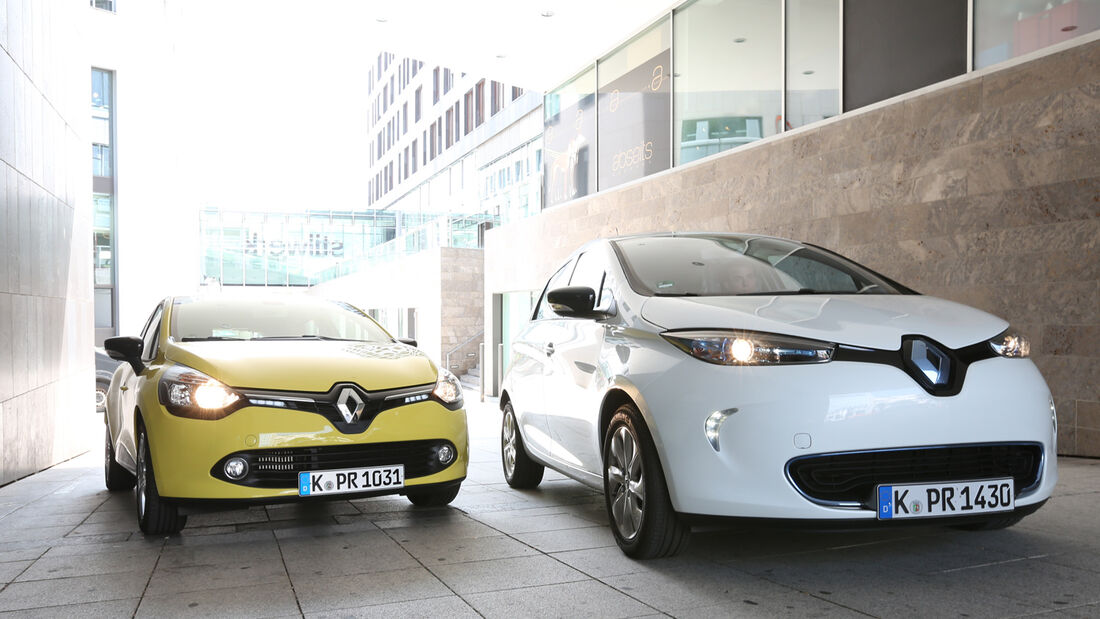 Renault Clio TCe 90, Renault Zoe, Frontansicht
