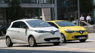 Renault Clio TCe 90, Renault Zoe, Frontansicht