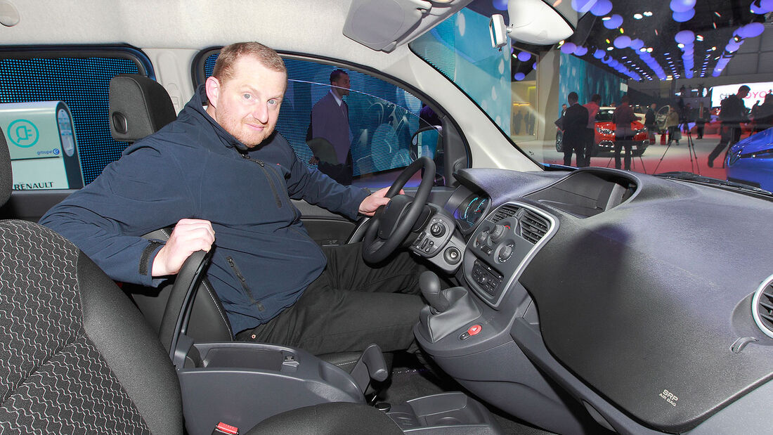 Renault Kangoo Sitzprobe Markus Stier Autosalon Genf 2013