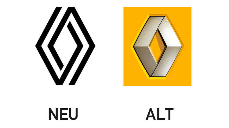 Neues Renault Logo Flach Statt 3d Auto Motor Und Sport