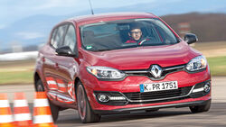 Renault Mégane Energy TCe 130, Frontansicht, Bremstest