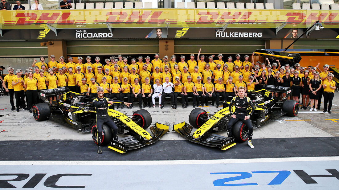 Renault - Mannaschaftsfoto - GP Abu Dhabi 2019