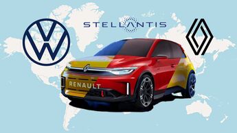 Renault R5 VW ID.GTI Collage Kooperation