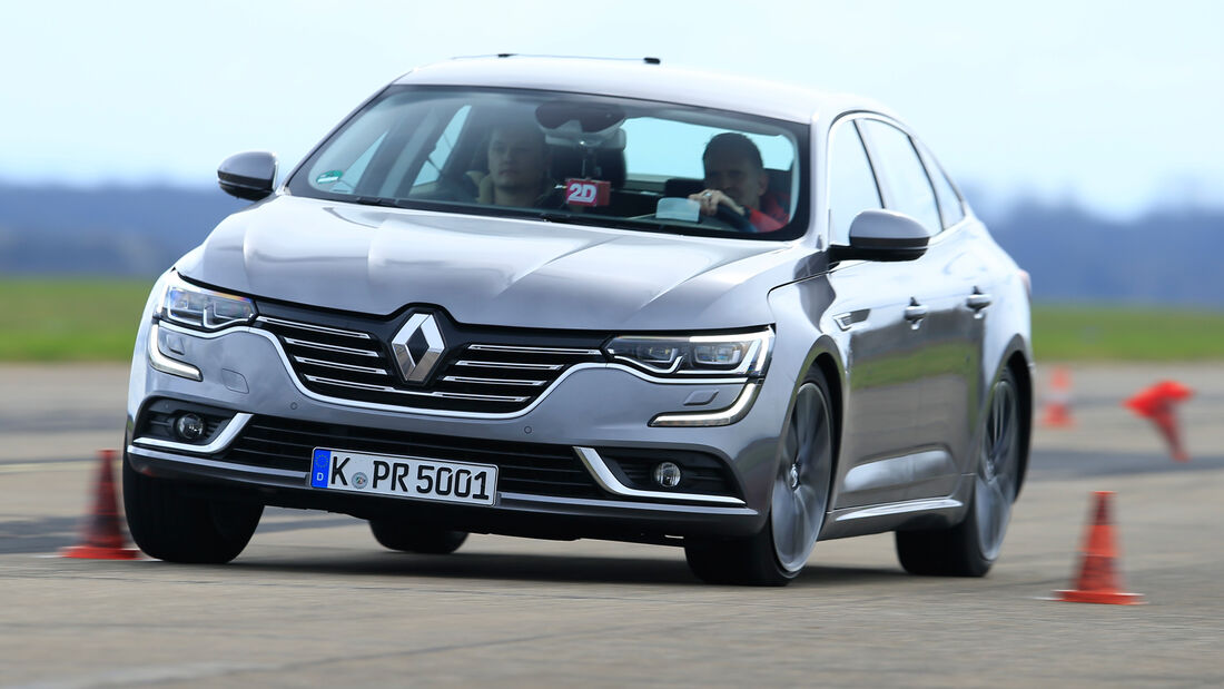 Renault Talisman dCi 160, Frontansicht, Slalom