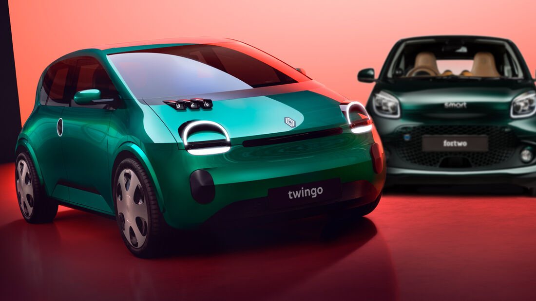 Renault Twingo Elektro Concept Smart Collage