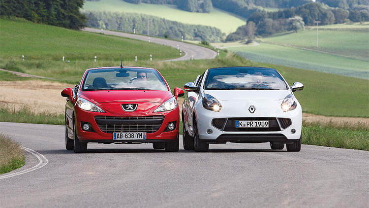 Renault Wind Gegen Peugeot 7 Duell Der Klappdach Franzosen Auto Motor Und Sport