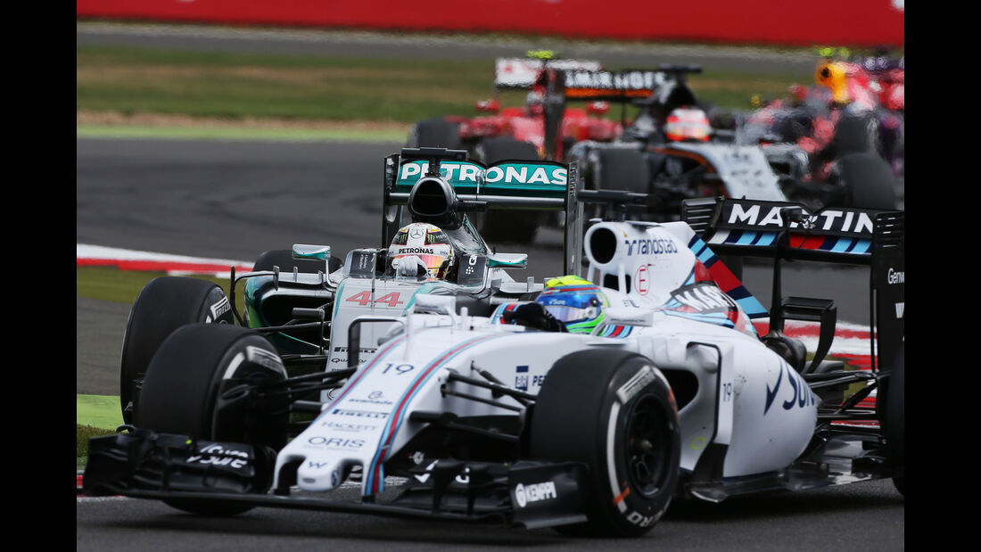 Restart - Massa - Hamilton - GP England - Silverstone - Rennen - Sonntag - 5.7.2015