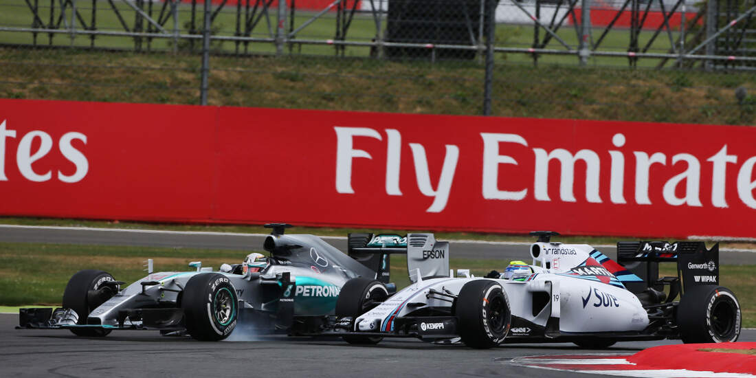 Restart - Massa - Hamilton - GP England - Silverstone - Rennen - Sonntag - 5.7.2015