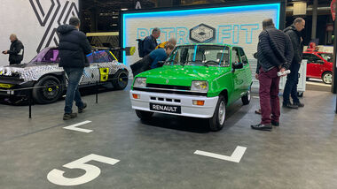 Retromobile 2023 Paris Oldtimer Messe Renault 5 Retrofit Elektro-Umbau